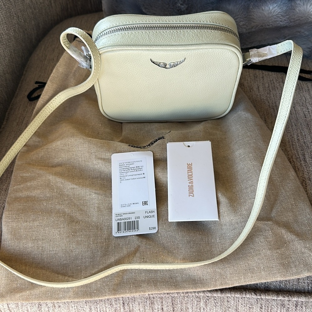 Zadig & VoltaireCrossbody Boxy Wings Leather Shoulder Bag NWT
